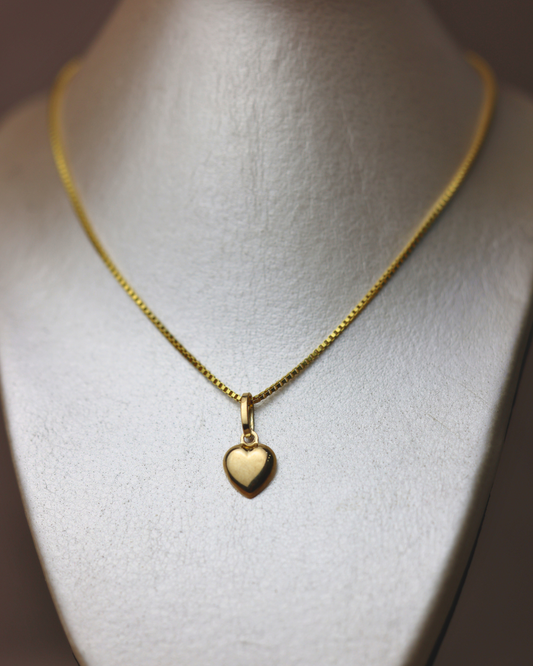 Dije de corazón small + cadena veneciana #260