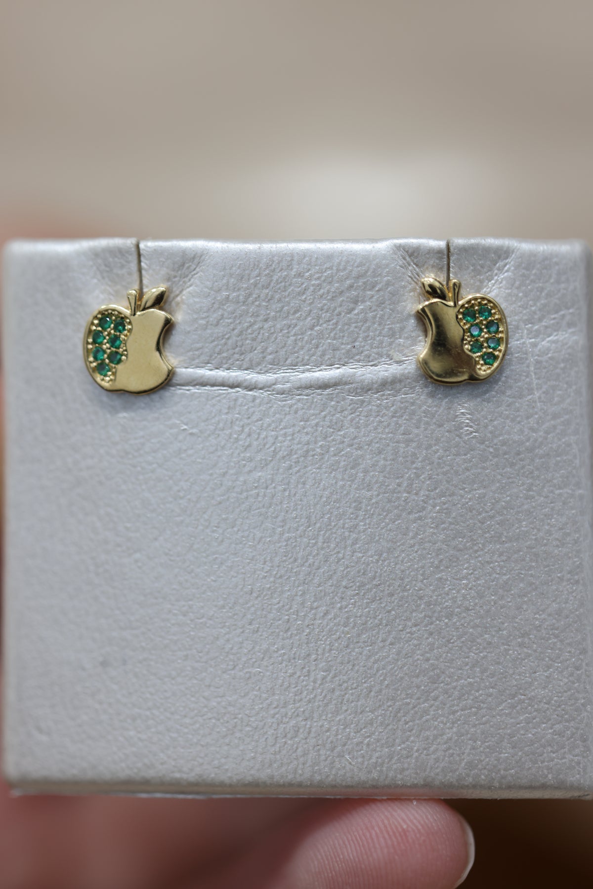 Aretes manzanitas verdes #aa15