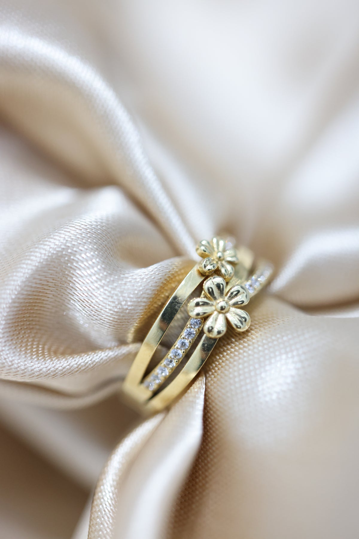 Ring with little flowers #aa21