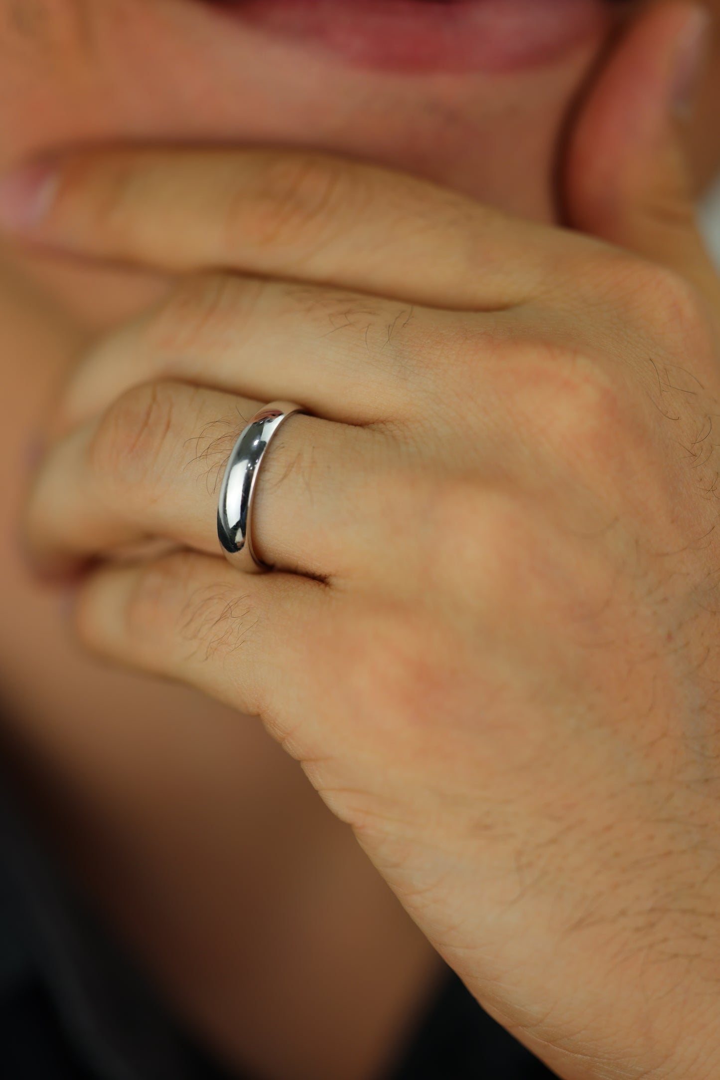 Banda de matrimonio para caballero #283