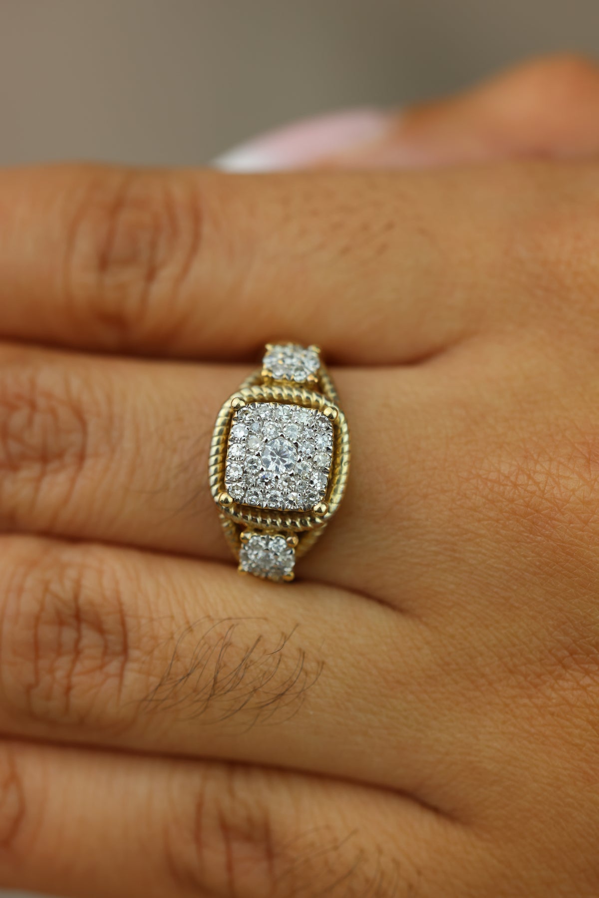 Unique diamond ring