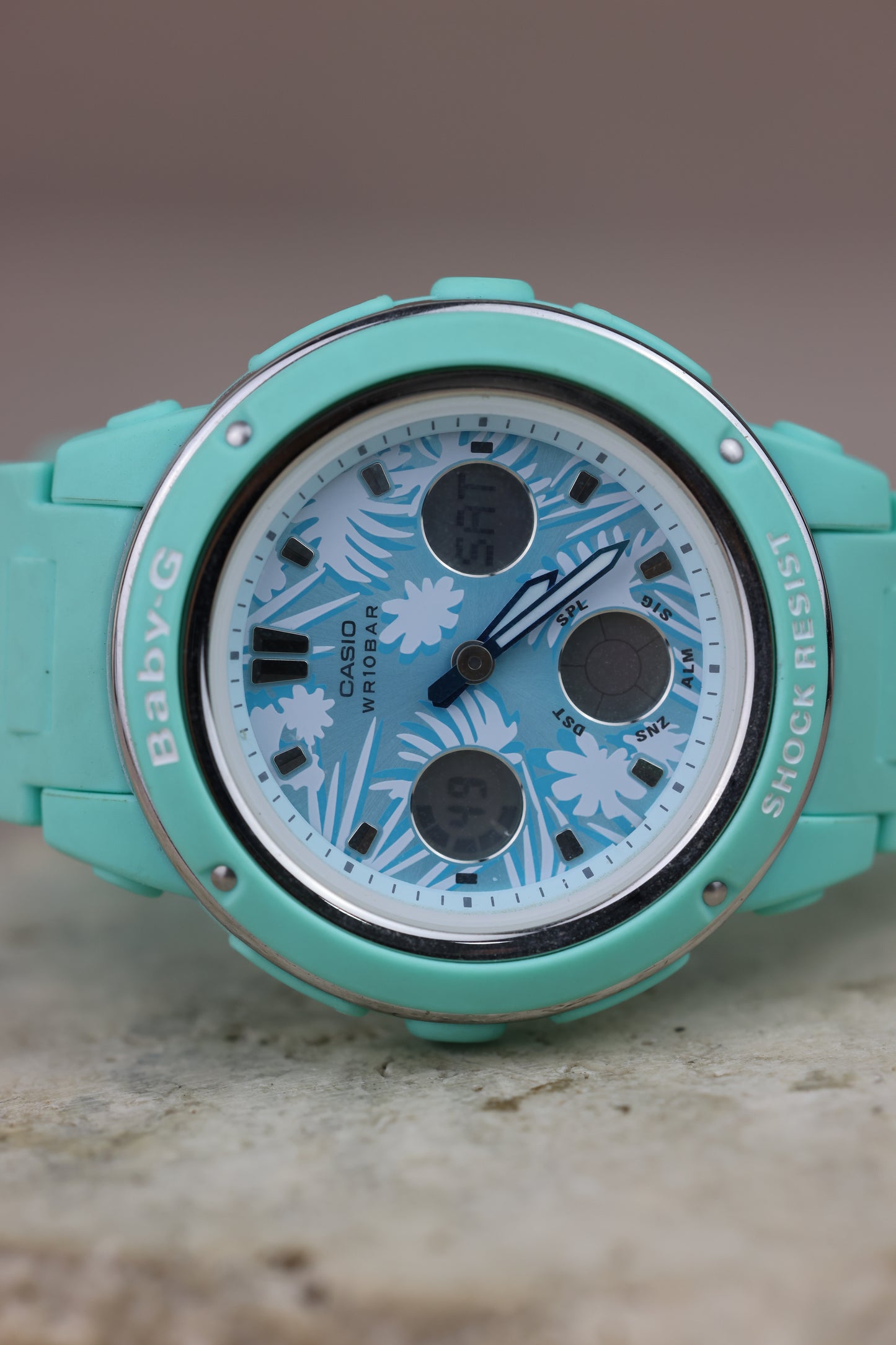 Reloj Casio-Baby G verde agua pastel #290