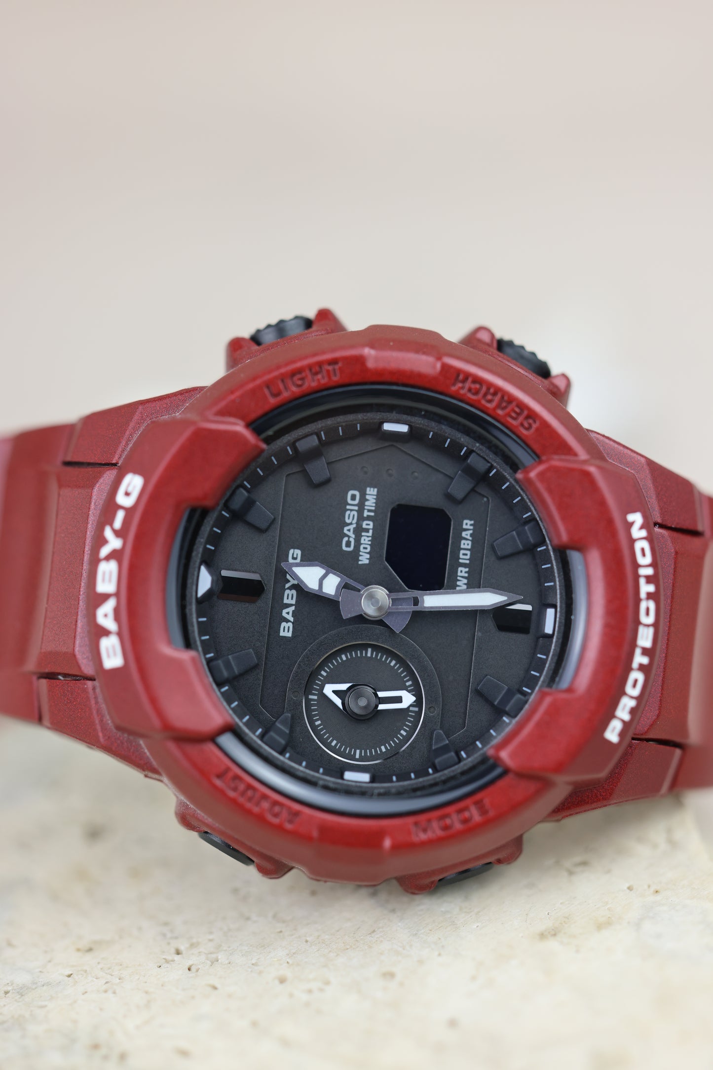 Reloj Baby-G rojo vino #298