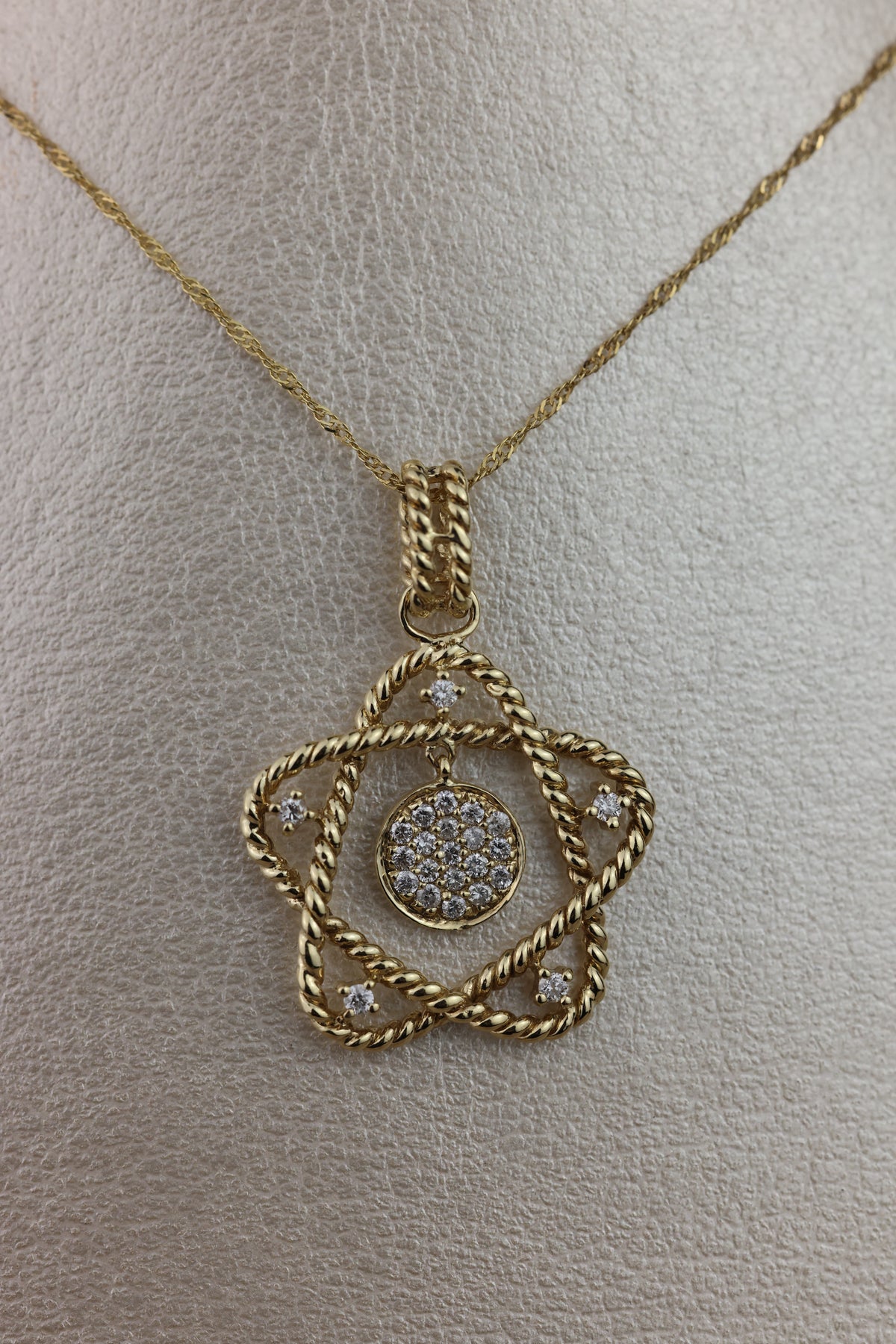 Diamond-studded star