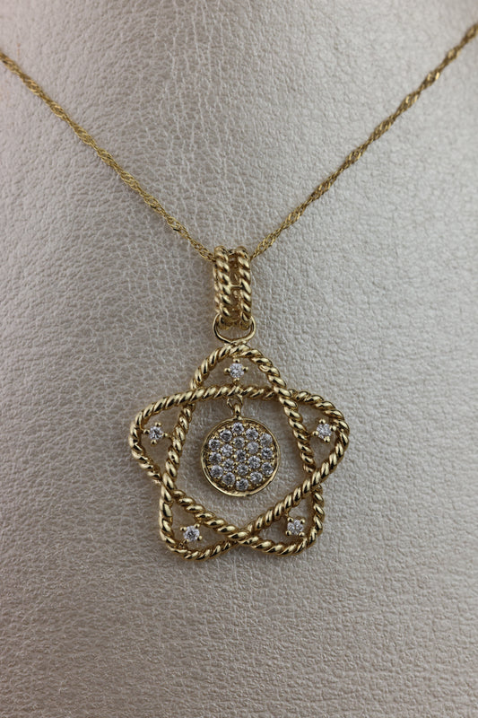 Diamond-studded star