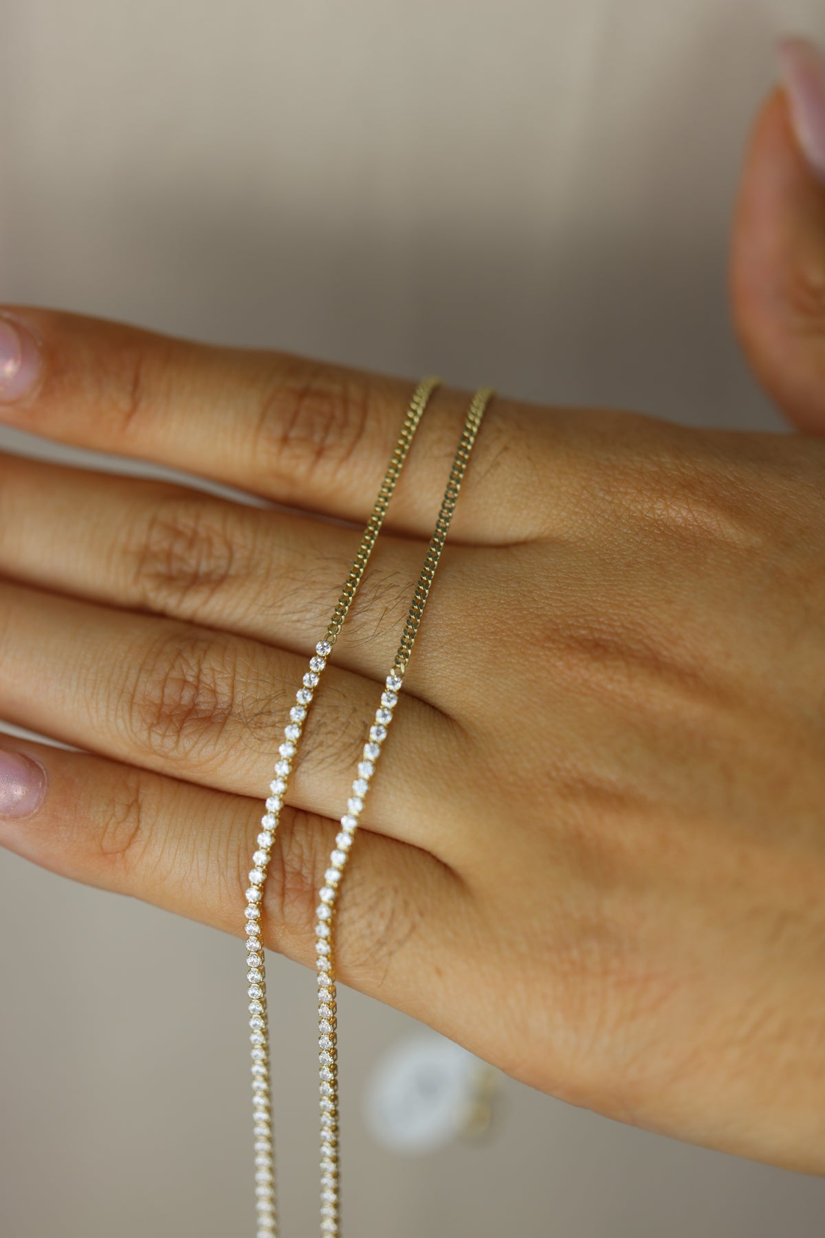 Cuban-link tennis necklace #610