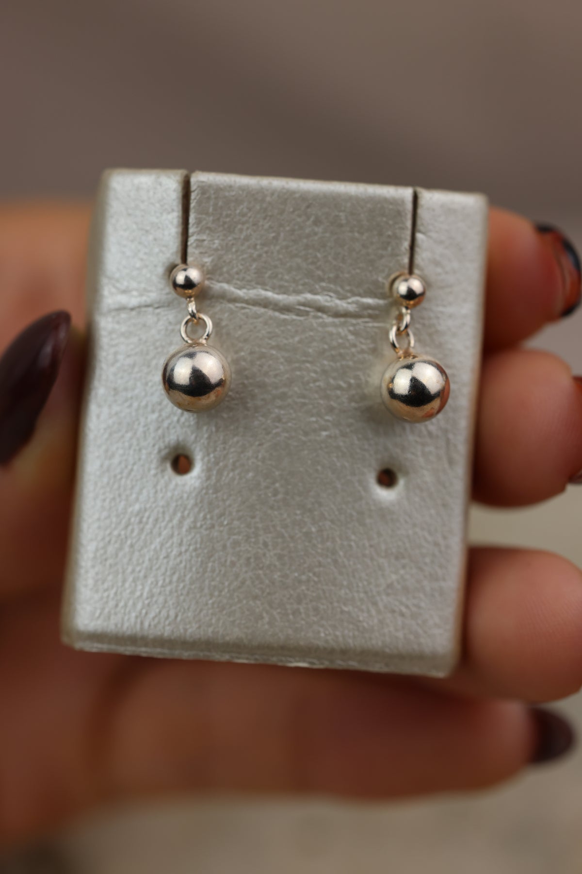 Aretes de bolitas #569