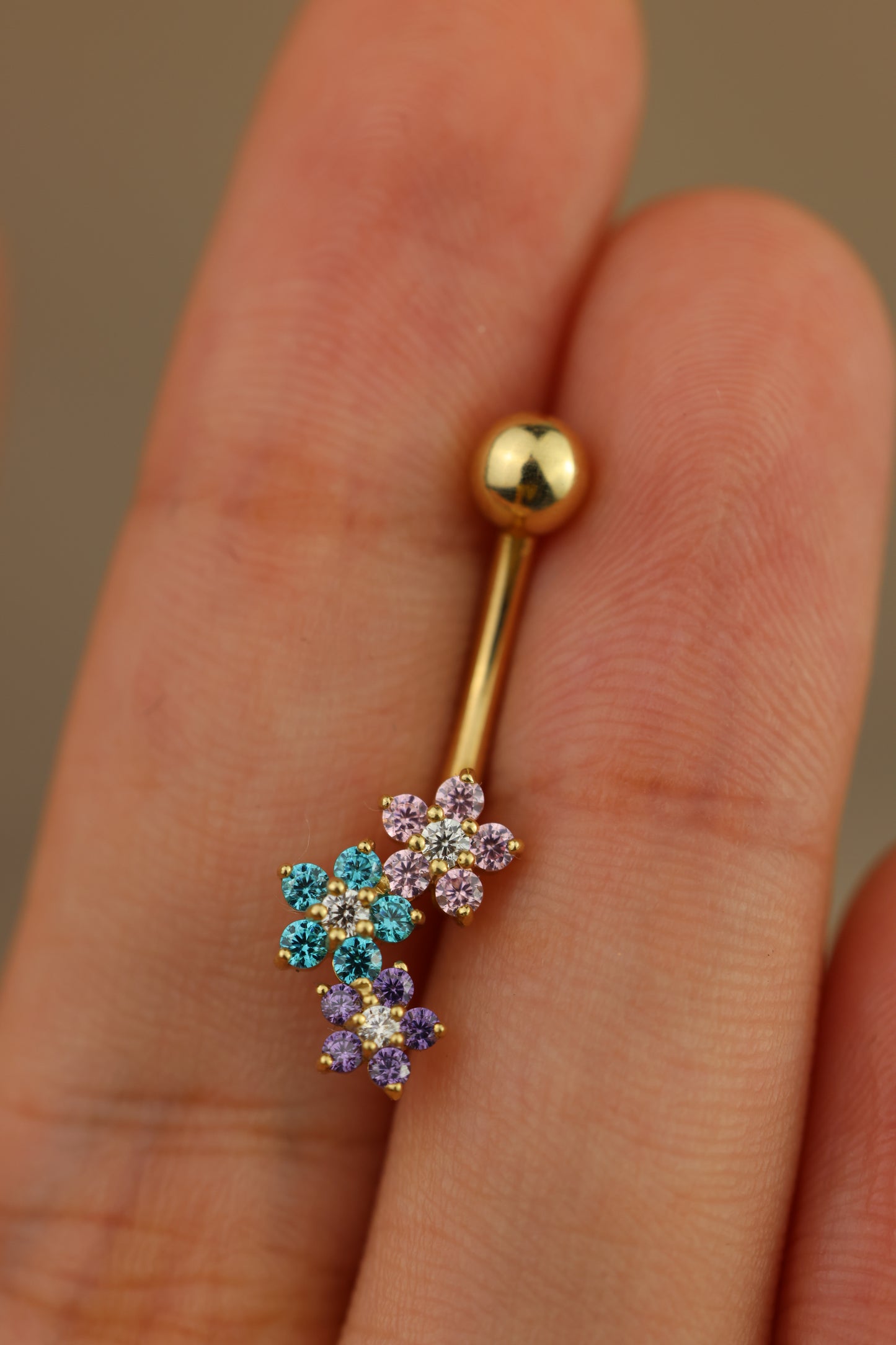 Piercing de ombligo flor #507