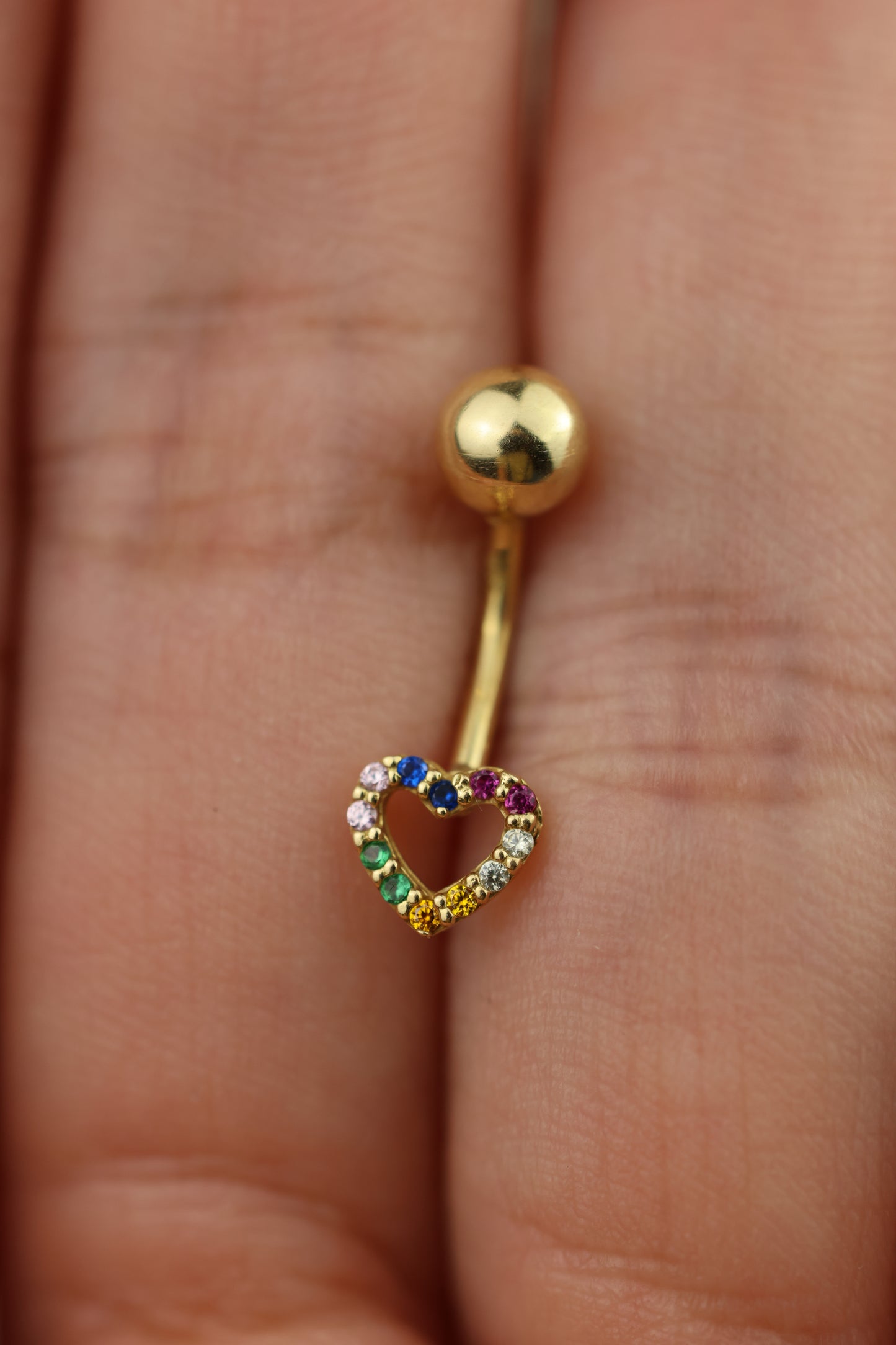Piercing de ombligo corazón #505