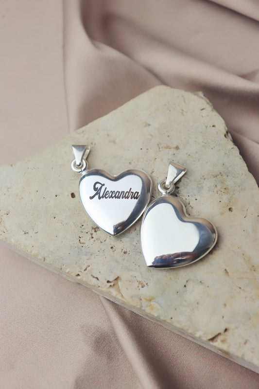 Dije liso grande personalizable #126