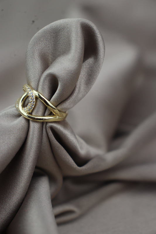 Anillo entrelazado - Plata #72