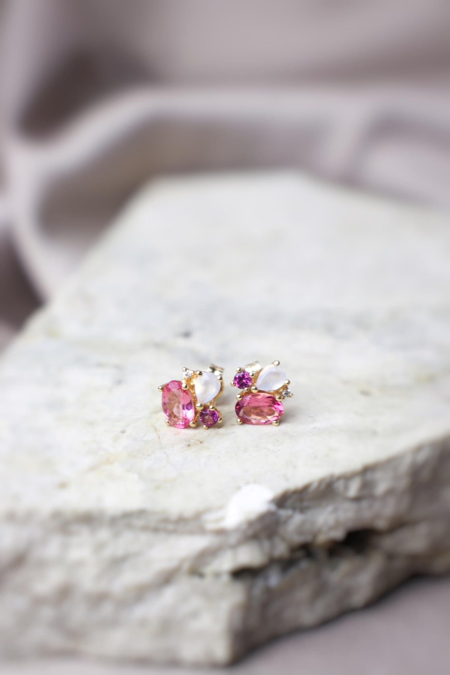 Aretes con Piedras Preciosas#10