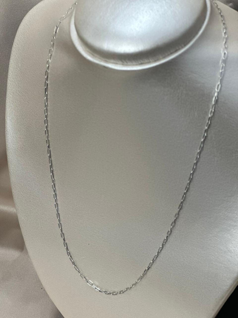 Collar de oro blanco #A9