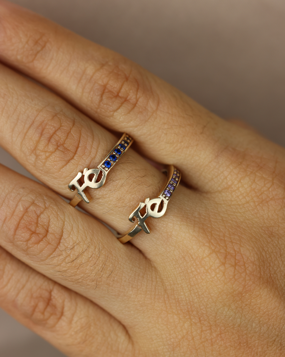 Anillos Fé con circones #170