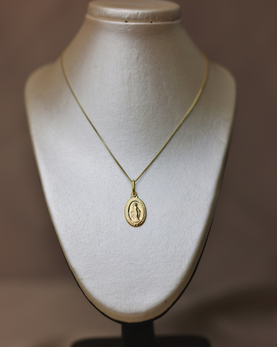 Dije de La Milagrosa pequeña + Cadena veneciana #259