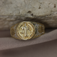 Anillo de san benito oro de 10k #169