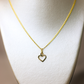 Dije de corazón pequeño + cadena mini gourmet #252