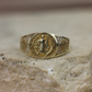 Anillo de san benito oro de 10k #169