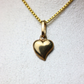 Dije de corazón ovalado + cadena veneciana #261