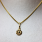 Dije de florecita + cadena veneciana #263