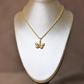 Dije de mariposa + cadena cordon #267