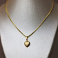 Dije de corazón small + cadena veneciana #260