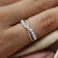 Pearl and diamond ring