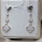 Aretes colgantes corazón #A69