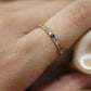 Sapphire infinity ring