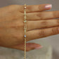 three-tone bead bracelet #604