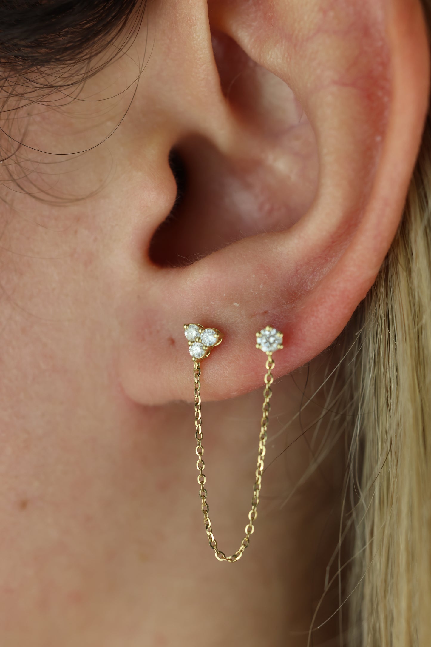 Diamond chain studs #14853