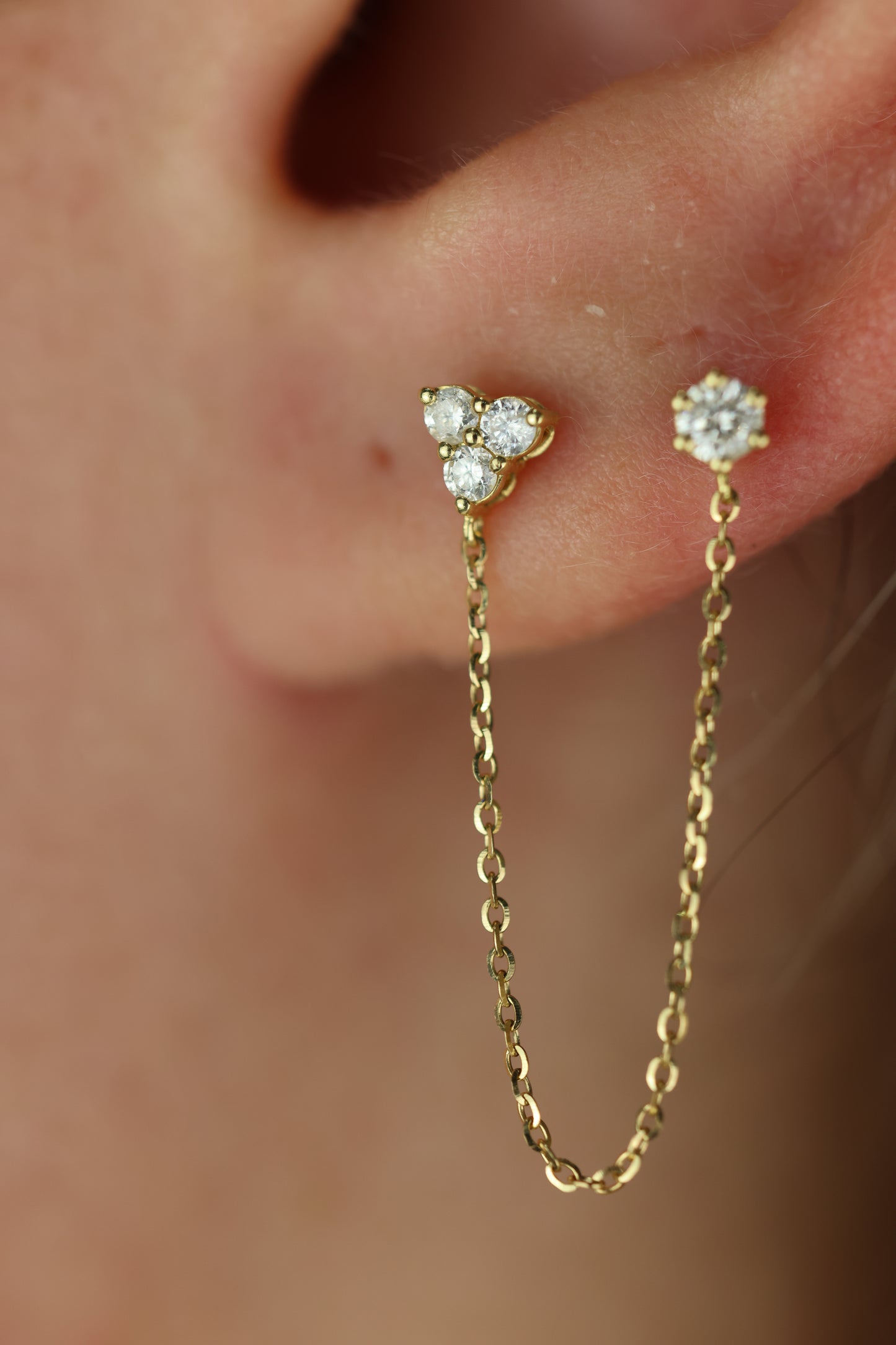Diamond chain studs #14853