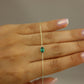 Green oval bracelet #599