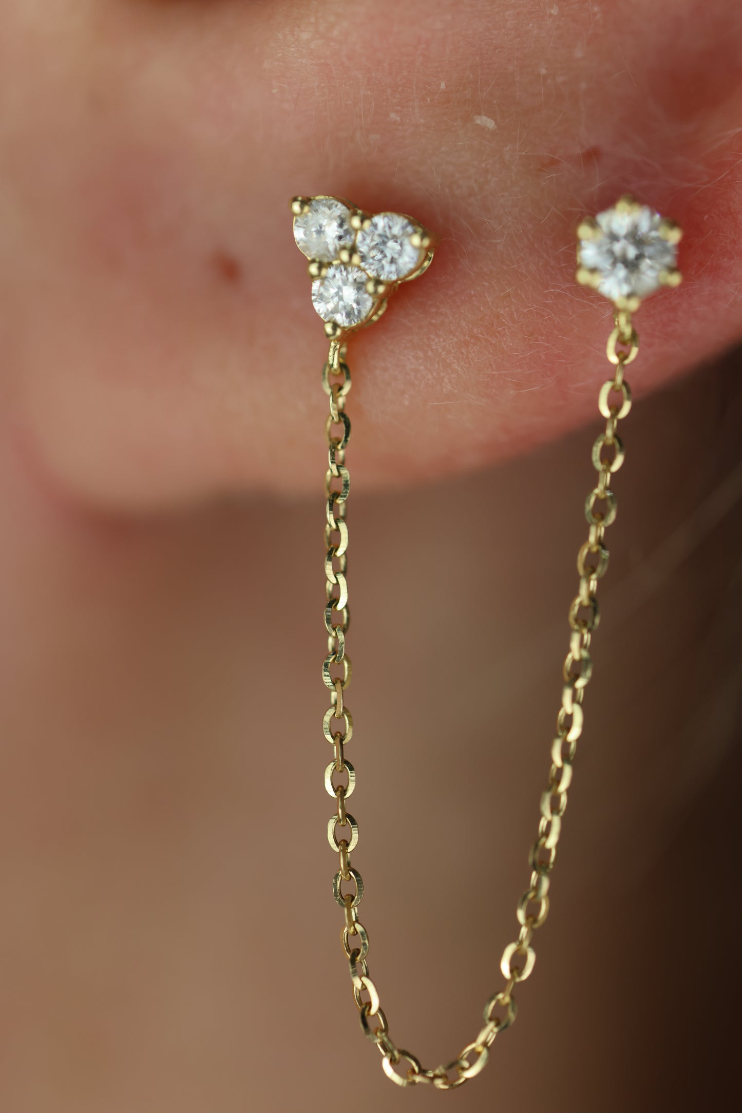 Diamond chain studs #14853