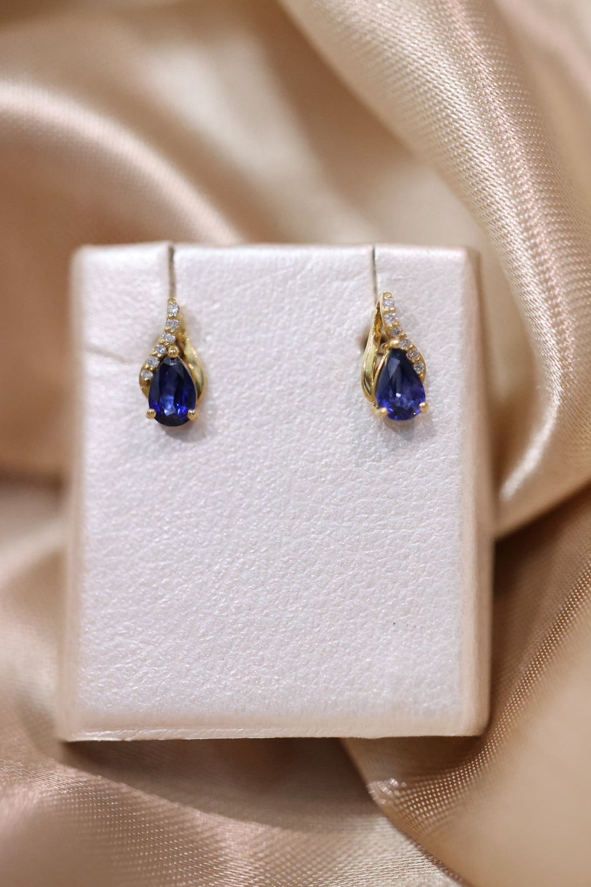 Sapphire drop earrings