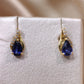 Sapphire drop earrings