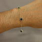 Pulsera florecitas negras #601