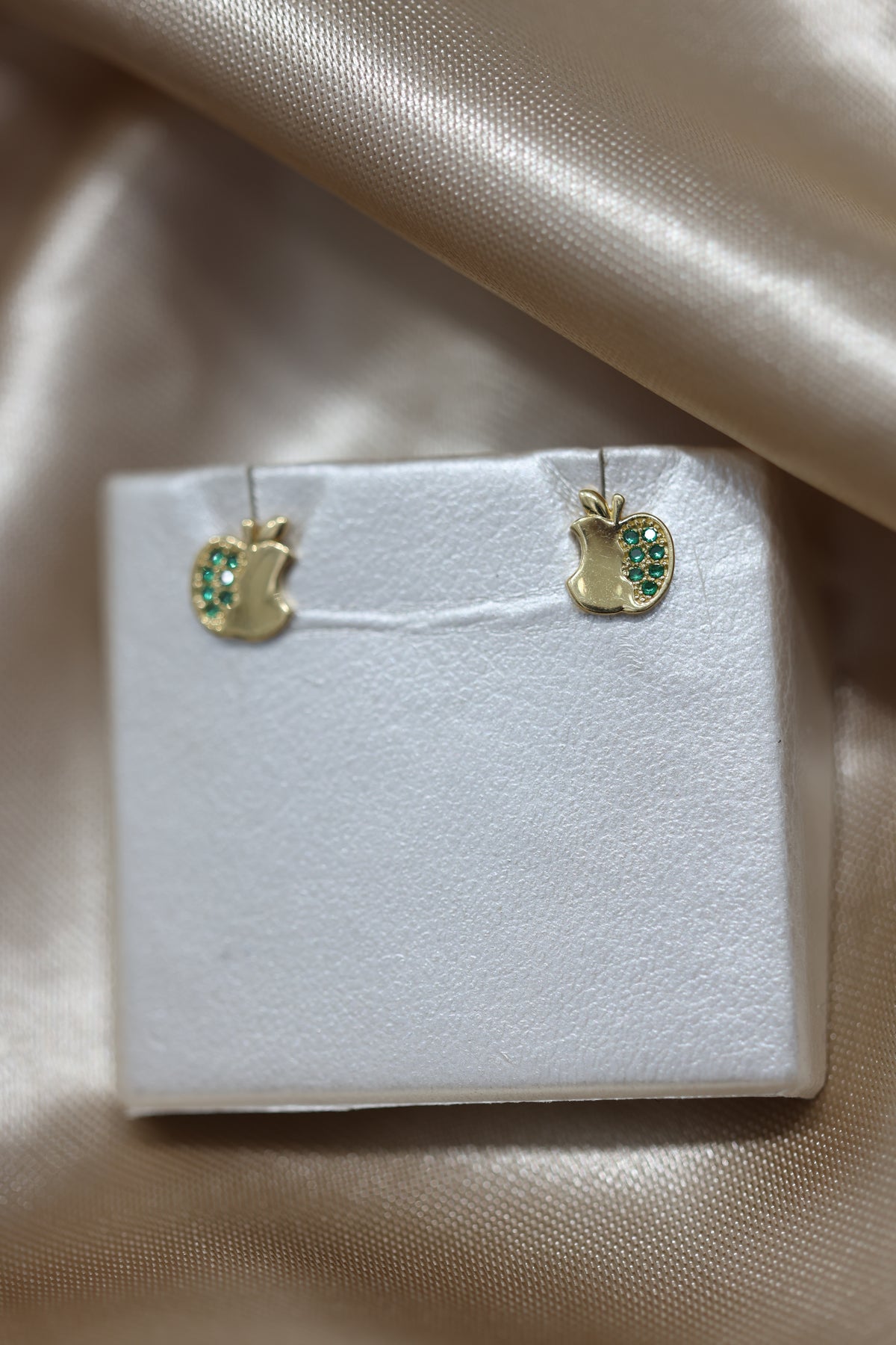 Aretes manzanitas verdes #aa15