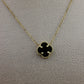 Collar con flor negra #603