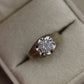 Flower ring satin
