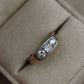 Anillo diamante 2 tonos