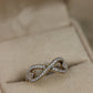 Infinity diamond ring