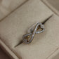 Infinity diamond ring