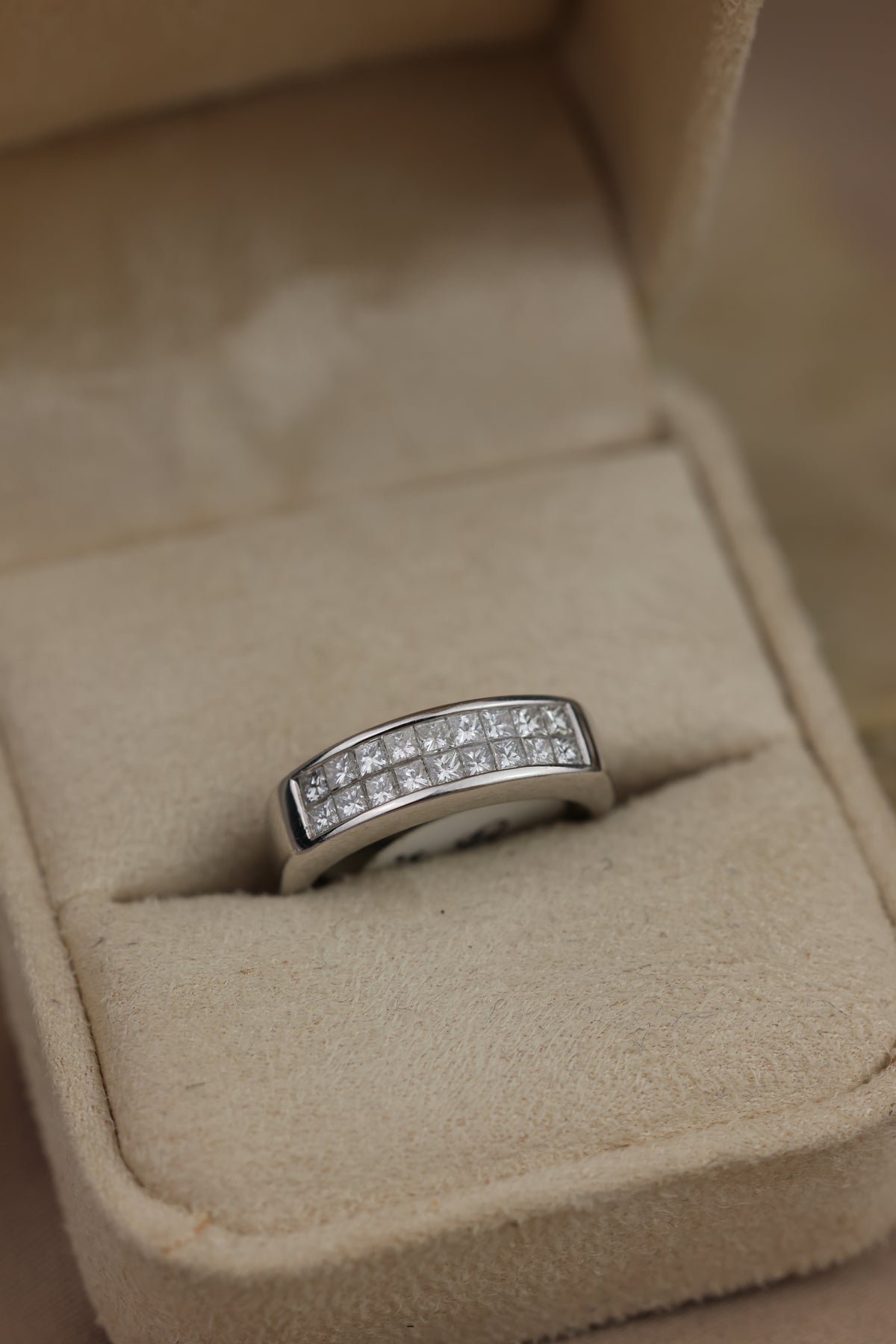 double-row diamond band