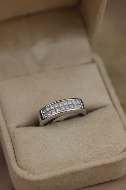 double-row diamond band