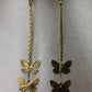 Aretes largos de mariposas #529