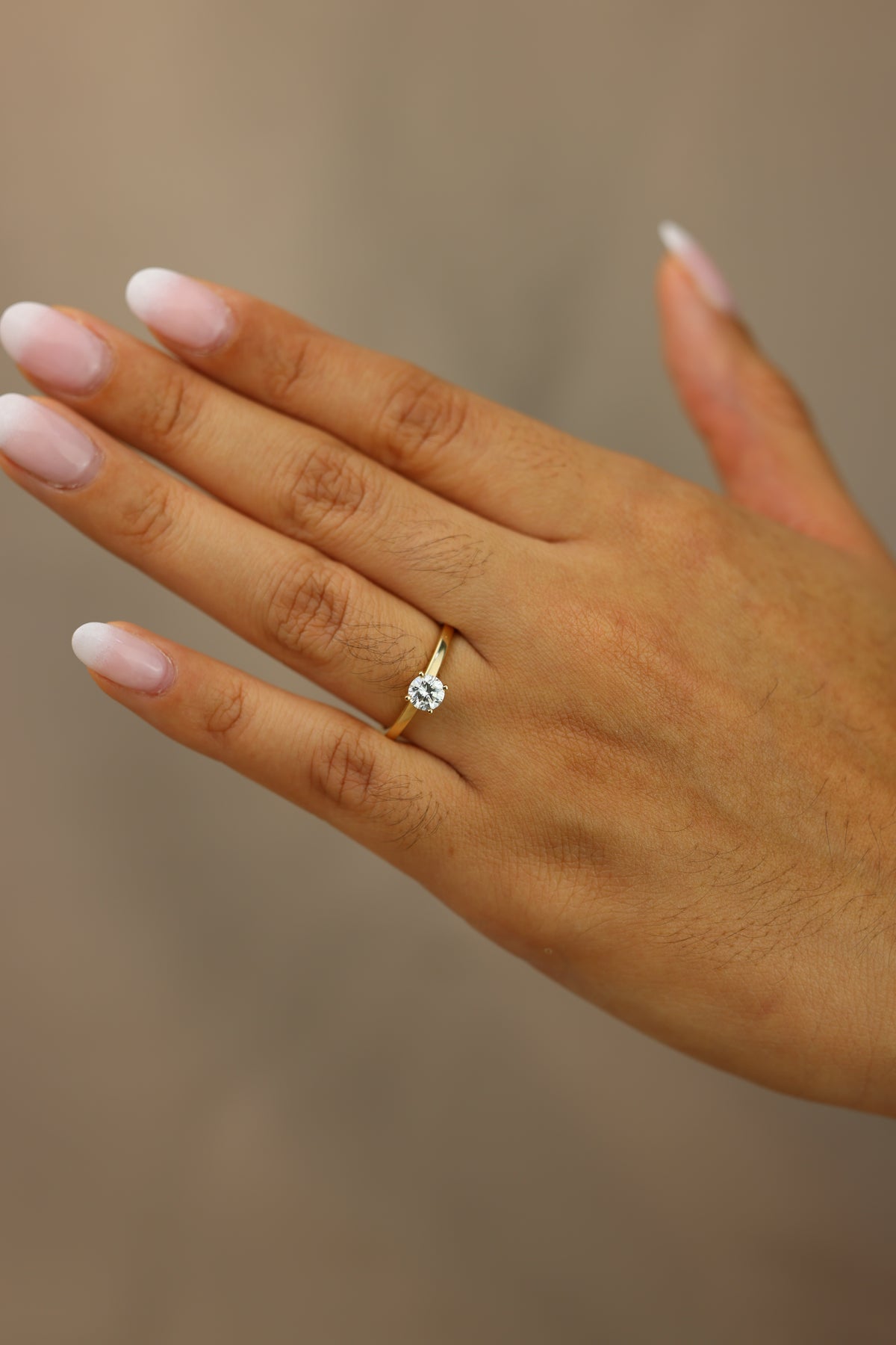Solitaire diamond ring