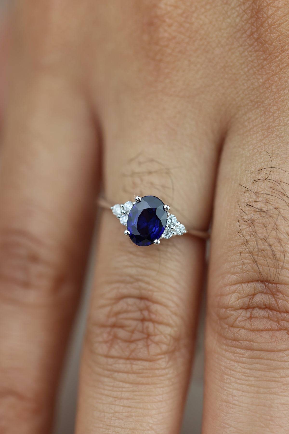 sapphire ring with diamonds