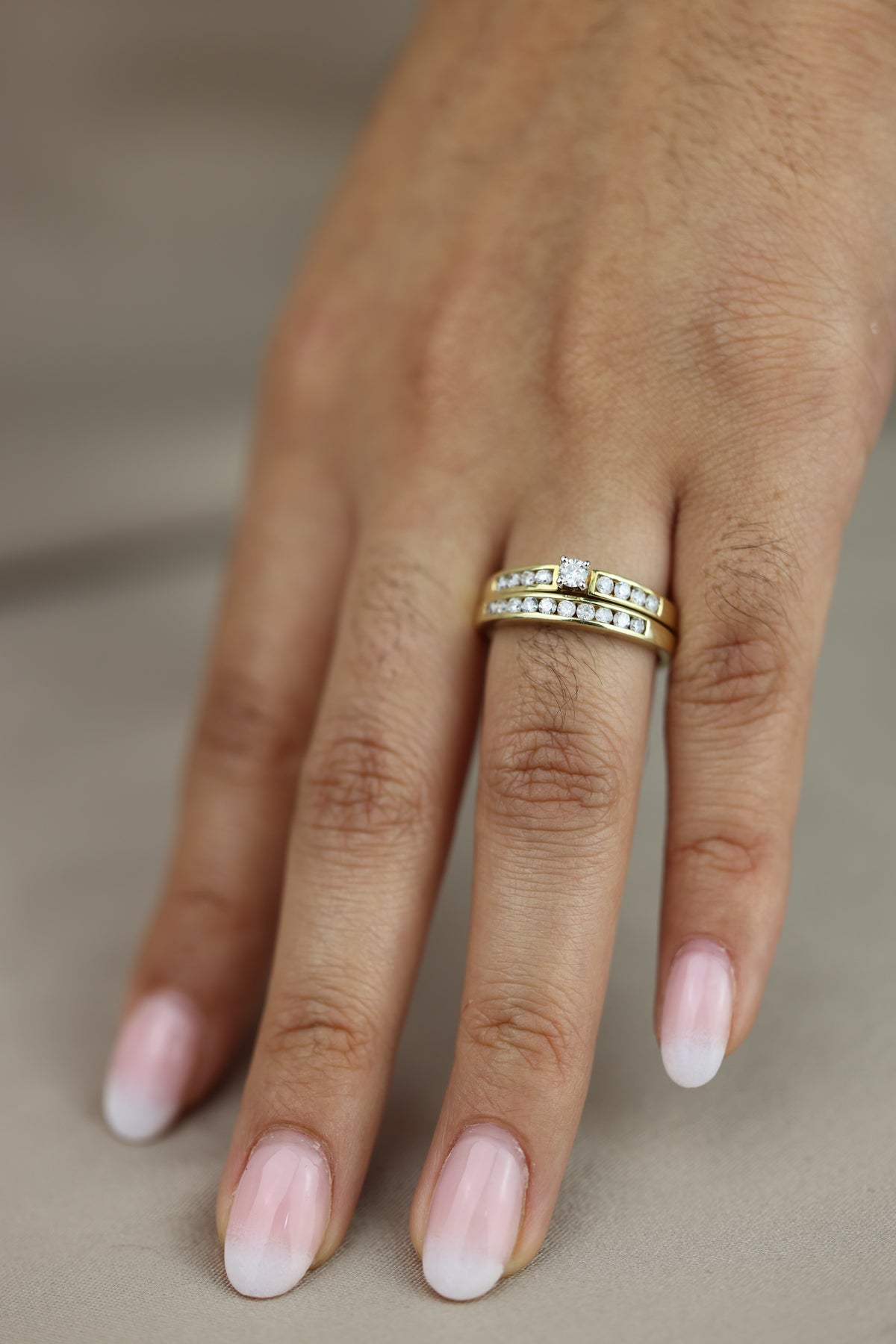 pair of diamond rings