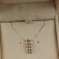 Interwoven necklace of light